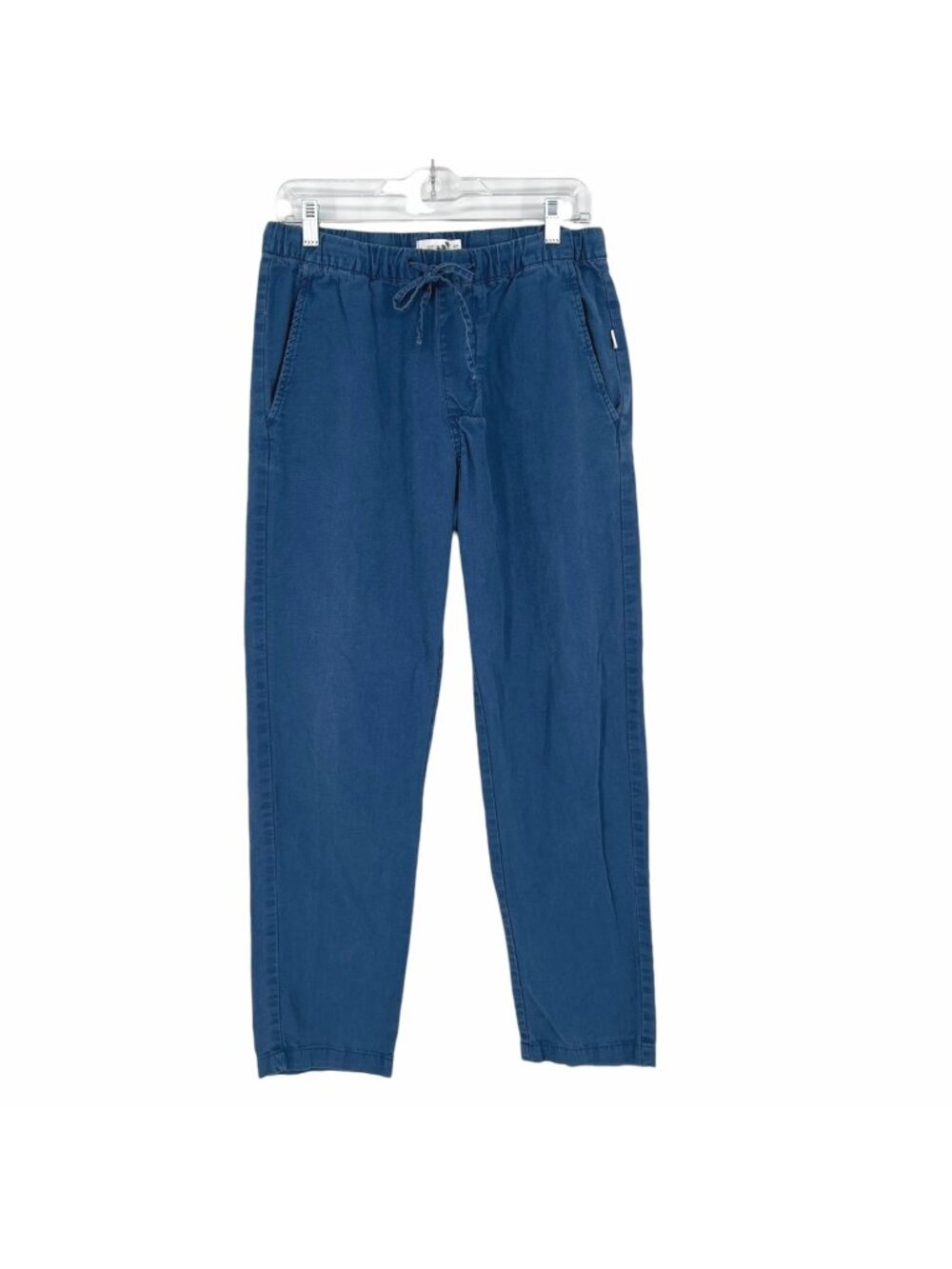 Onia Air Linen Blend Drawstring Pull-on Pants Lightweight Blue Men's Size Small